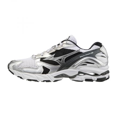 Sneakers Mizuno Black and Silver Wave Rider 10