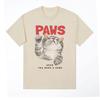 Забавные футболки с милыми котами «Paws When You Need A Hand», мужская и женская одежда, высококачественная готическая футболка в стиле Харадзюку, топы, уличная одежда