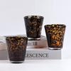 Creative Leopard Print Glass Cup Brown Tortoise High End Retro Water Mug for Cafe Bar Household