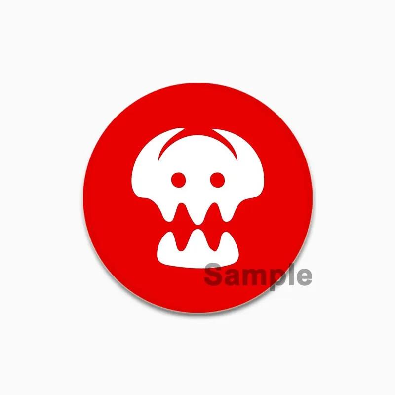 32/44/58mm Time Gear Quote Brooch On Backpack, Handmade Round Brooches, Cute Pins, Anime Icon Badges for Clothes