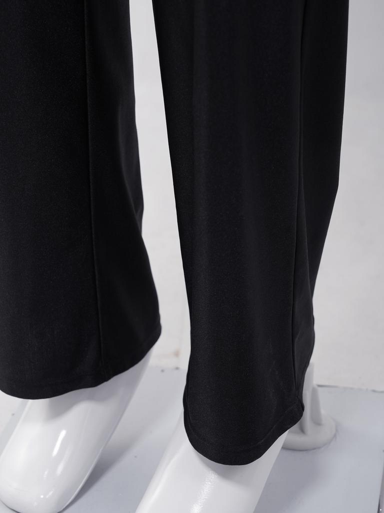 Kids Girls Sparkly Dance Jumpsuit Metallic Patchwork Rhinestone Color Block Design Sleeveless Stage Wear