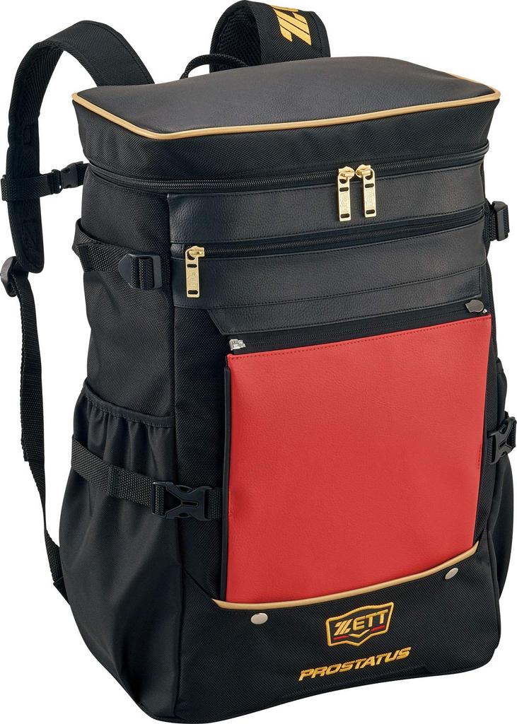 ZET Bag Prostatus Backpack Baseball Rucksack Square Daypack BAP4021 ZETT Black Length 33 X Height 53 X Width 20cm (1900)