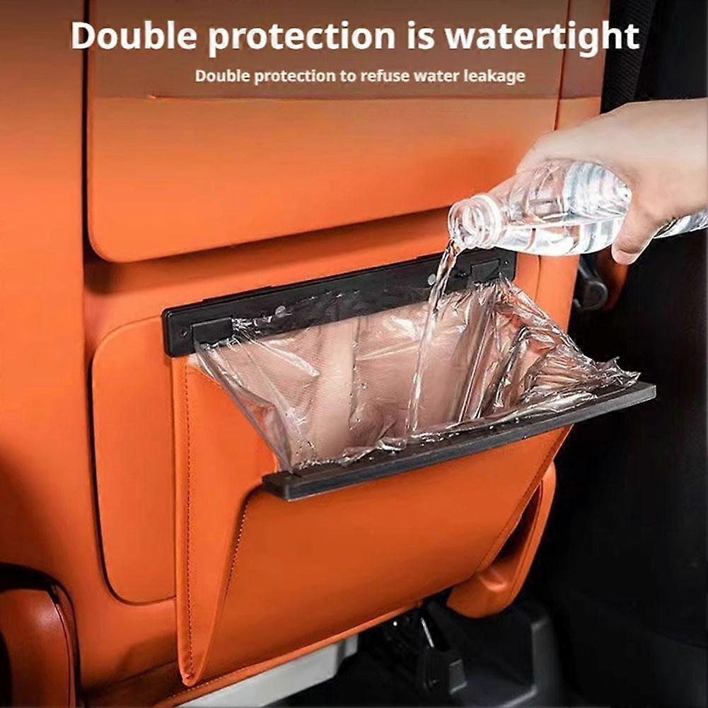 Car Garbage Bag Waterproof Magnetic Adsorption Trash Can Back Seat Hanging