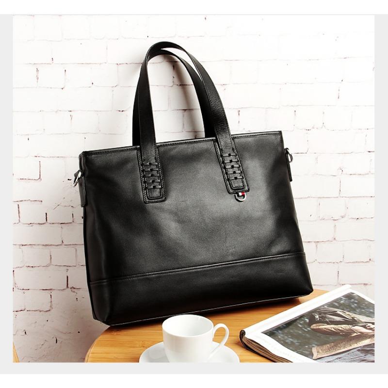 Мужская модная сумка, деловая, легкая, мужская сумка для поездок на работу, верхний слой из коровьей кожи, высококачественная мужская сумка, портфель из натуральной кожи