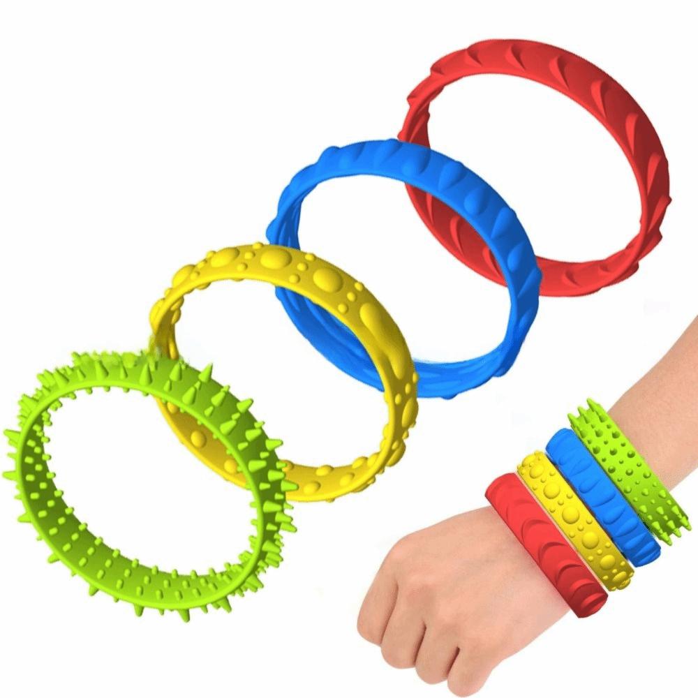 Soft Material Sensory Hand Ring Toys Flexible Design Silent Decompressors Bracelet  Home Relaxation