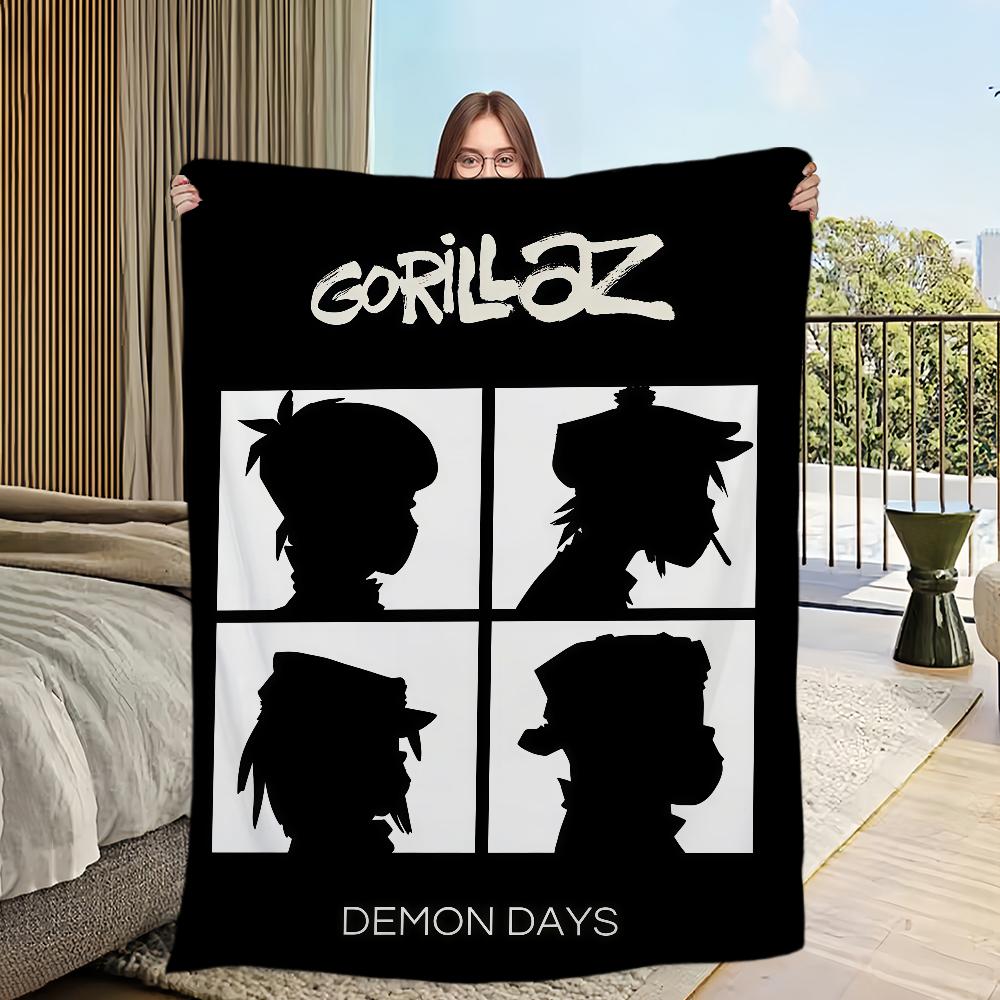 Плед Singer Rock G-Gorillaz Фланелевый теплый комфортный мягкий плюшевый плед Для Пикника Кроватей Диванов Домов И Спален