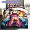 Deltarune Unknown Path Bedding Quilt Set Quilt Cover Pillowcase Home Decoration Birthday Gift (1 * duvet cover + 2 * pillowcase, without core)