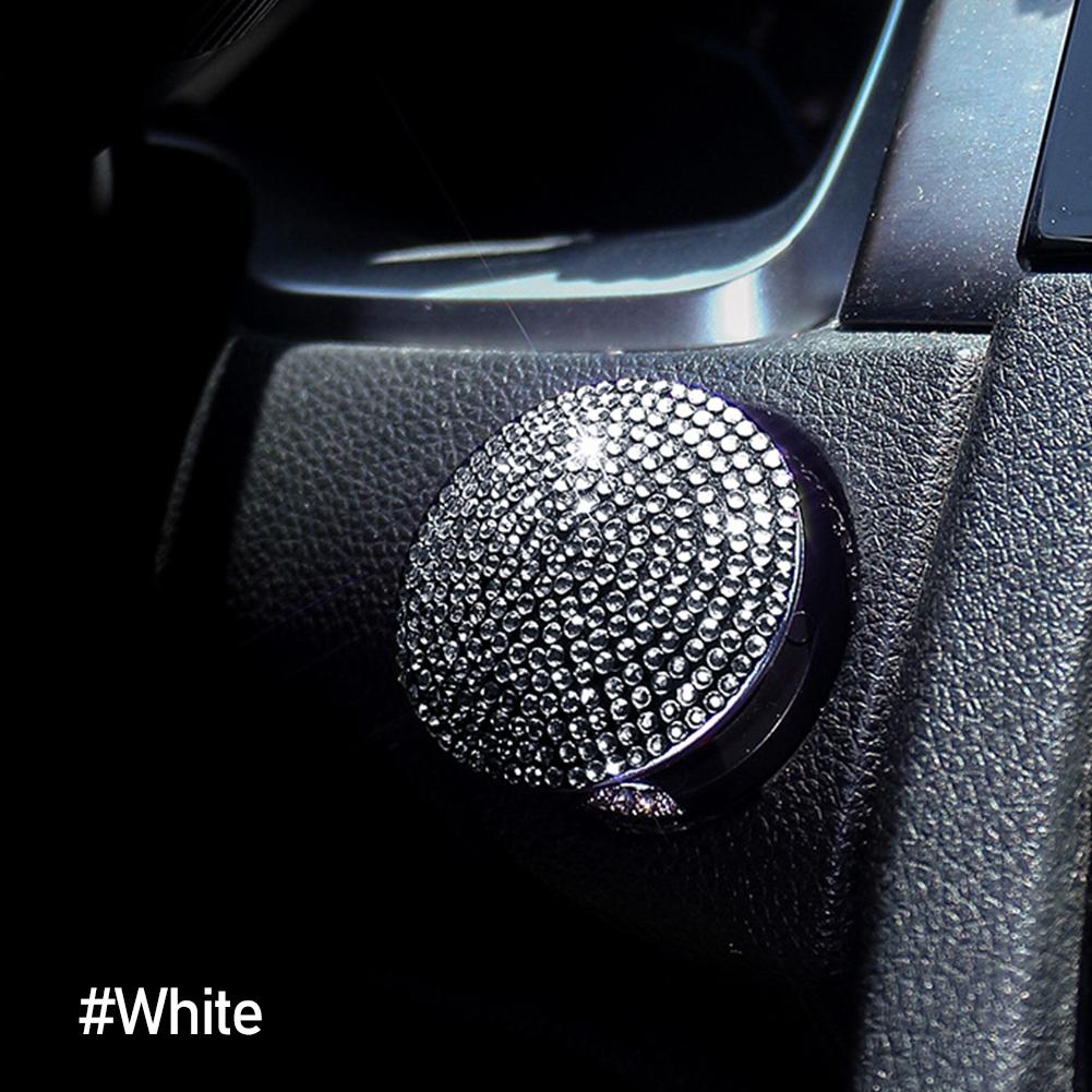 Автомобильное зажигание Onekey Start Stop, кнопка переключения, защитная крышка, авто украшение, интерьер, аксессуары для двигателя со стразами