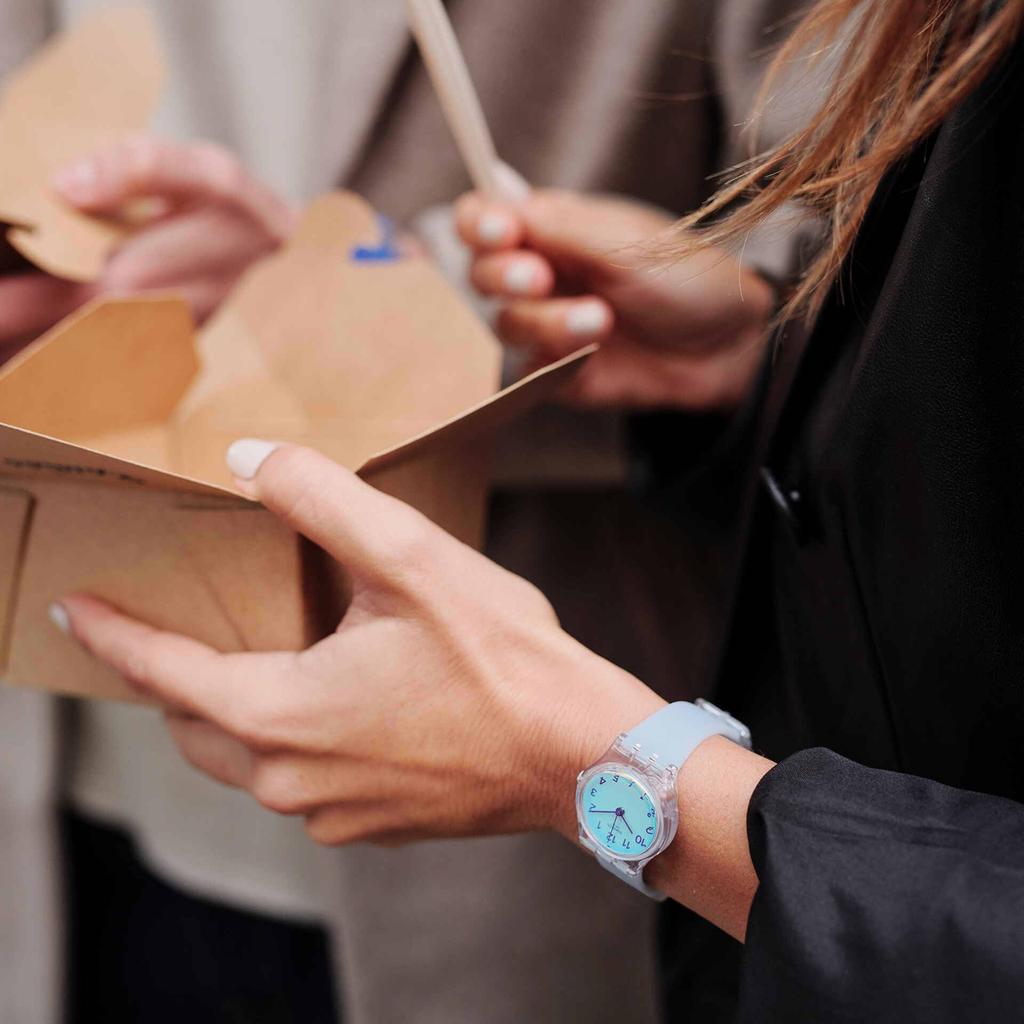 Женские часы Swatch Casual Blue LK396, Оригинальный японский продукт