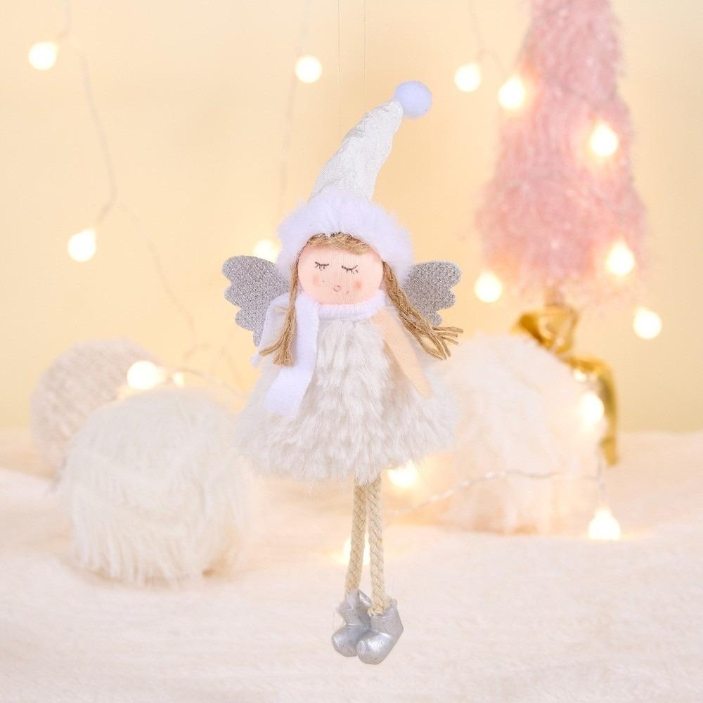 Pink Color Christmas Decoration Figurine Design Angel Pendant Christmas Tree Pendant  Holiday Decor