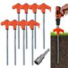 8 шт. Прочные спиральные колышки с шестигранной головкой, инструменты для кемпинга на открытом воздухе, колышки для палатки, колышки для грунта, анкеры, фиксирующие штыри