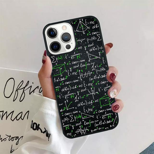 Наука Математика Физика Формулы Чехол для Телефона Для iPhone 17 Air 15 16 Pro Max 14 13 12 11 Pro Max Plus Coque