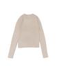 ROIDESROIS Scarf Set Round Neck Ribbed Knit (Oatmeal)