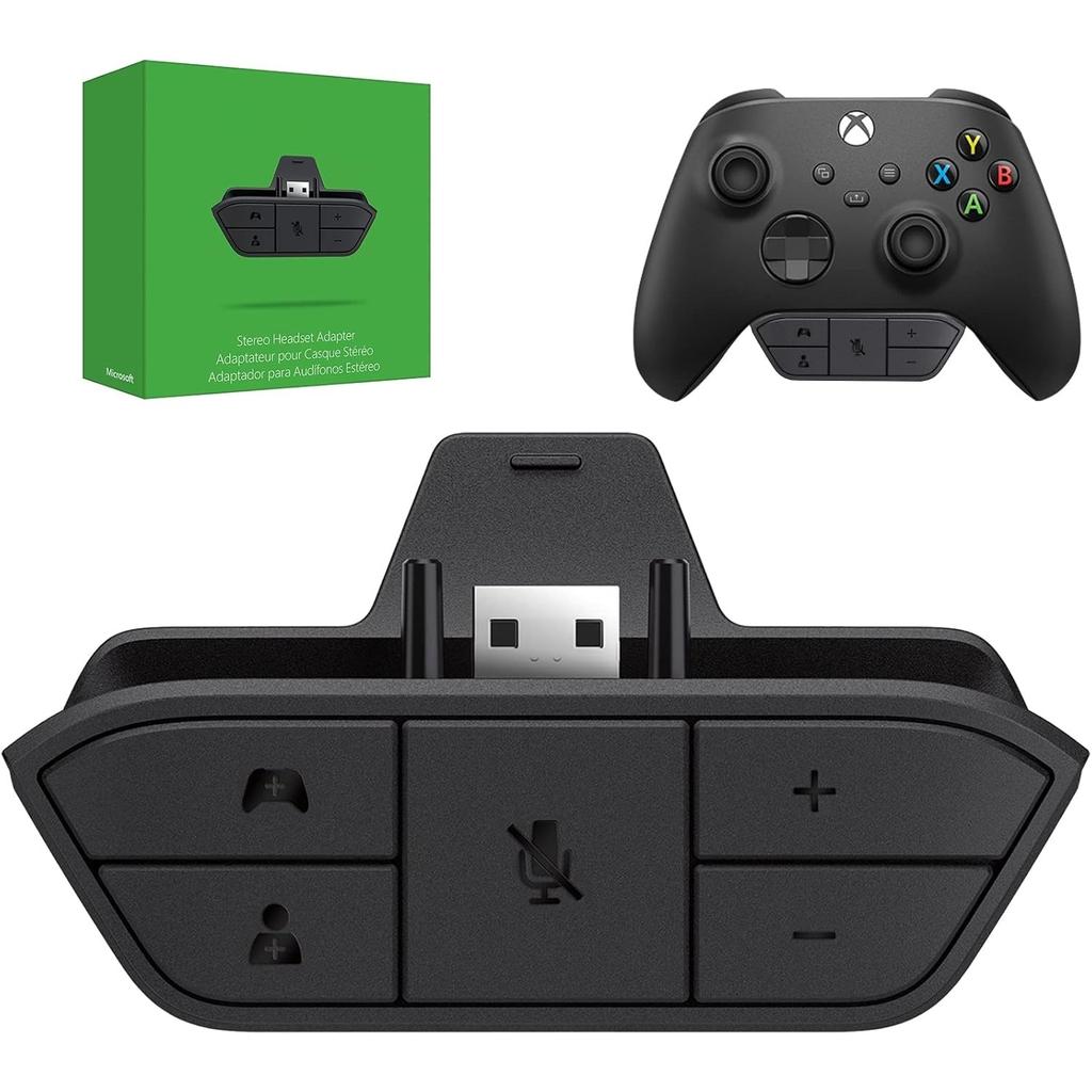 Адаптер стереогарнитуры для контроллера Xbox One и Xbox Series X|S, адаптер для наушников, регулировка громкости, микрофона, баланса звука (Голосовой чат и игровой звук)
