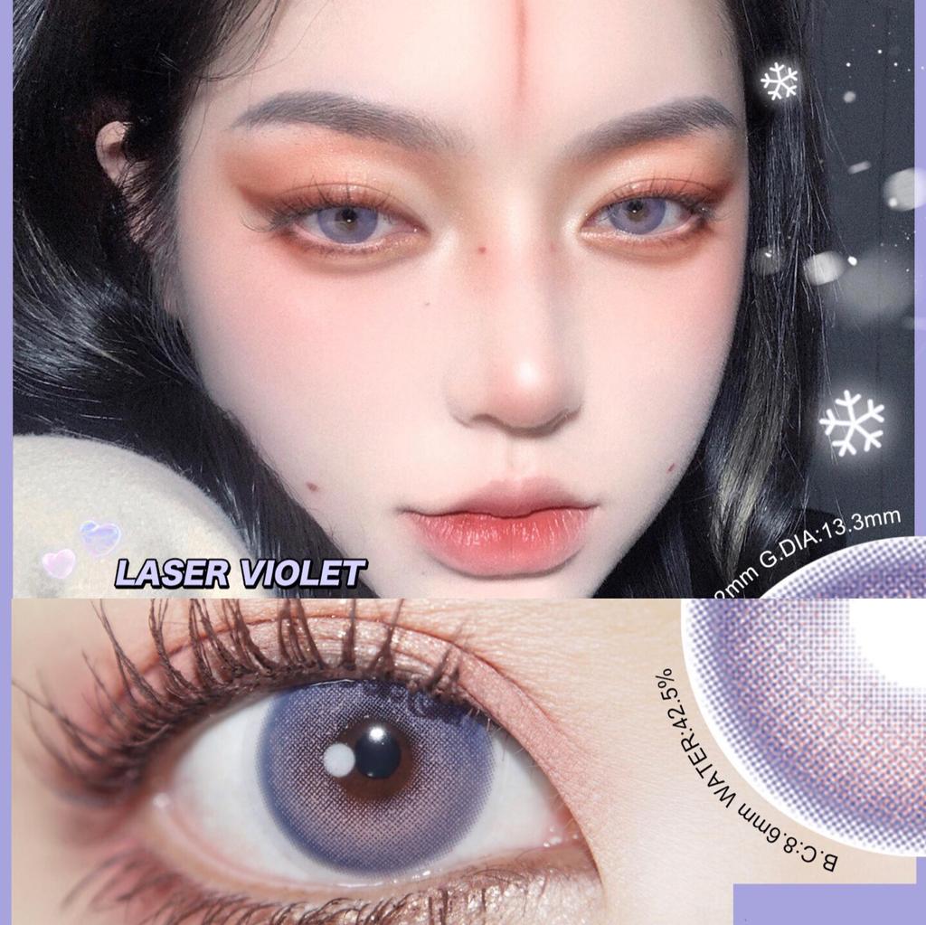 Easysmall вишнево-фиолетовые мягкие контактные линзы для глаз, высокое качество, натуральные цвета, маленькая красота, близорукость для зрачков, рецепт