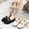 Womens Slippers Warm Short Plush Lining House Shoes Moccassins Slip On Fashion Lady Flats Loafers