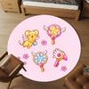 1pc Cute Kawaii Round Chair mat office Area Rug - Non-Slip, Floor Mat for Office, Bedroom, Ideal home decor gift p0105028