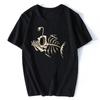 Men Clothing O-Neck Short Sleeve Men T Shirt Streetwear Bonefish Skull Deep Sea Fish Skeleton Funny Fisherman Angler T-Shirt