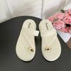 Модные женские летние шлепанцы на платформе, нескользящие, удобные, корейская версия, повседневные, для пляжа