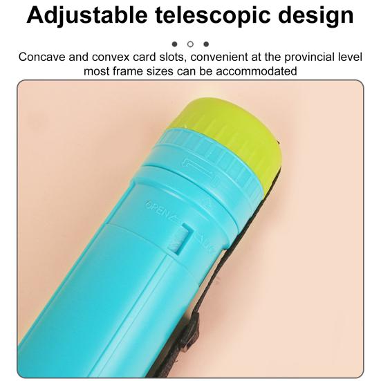 Telescopic Painting Tube Waterproof Art Transport Storage Holder for Document Artwork Drawing Posters Adjustable Blueprint Carrier