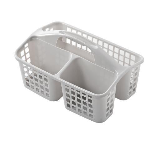 Plastic Shower Basket Dorm Durable Bathroom Simple Hollow Out Storage Basket Functional Toilet Washing Basket With Handle
