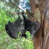 Night Demon Bat Pendant Vampire Bat Sculpture Halloween Living Room Home Garden Decoration Cartoonish Bat Shape Hanging Ornament