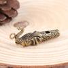 1Pc Brass Metal Treble Training Wilderness Survival Pendant Elephant Whistle Antique Keychain Outdoor Survival Whistle