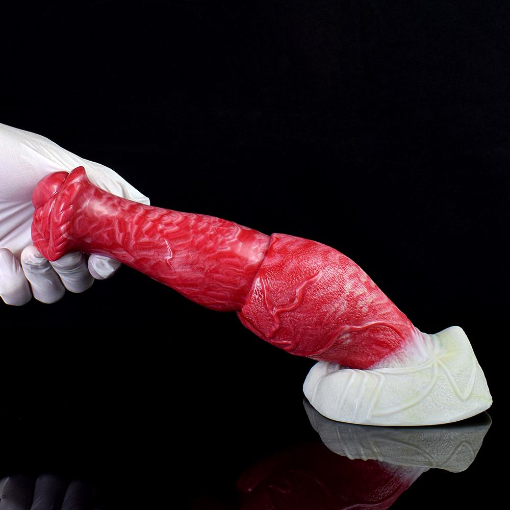 FAAK большой узел гей-дилдо с присоской форма лепестка головка члена точка G оргазм конский пенис пробка толстая анальная тренировка для взрослых сексуальный