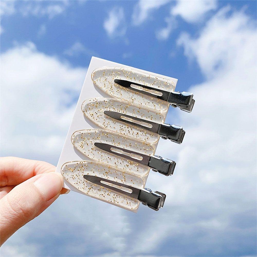 Hairdressing Makeup Candy Color No Bend Barrettes No Crease Hairpin Bang Clip Seamless Hair Clips
