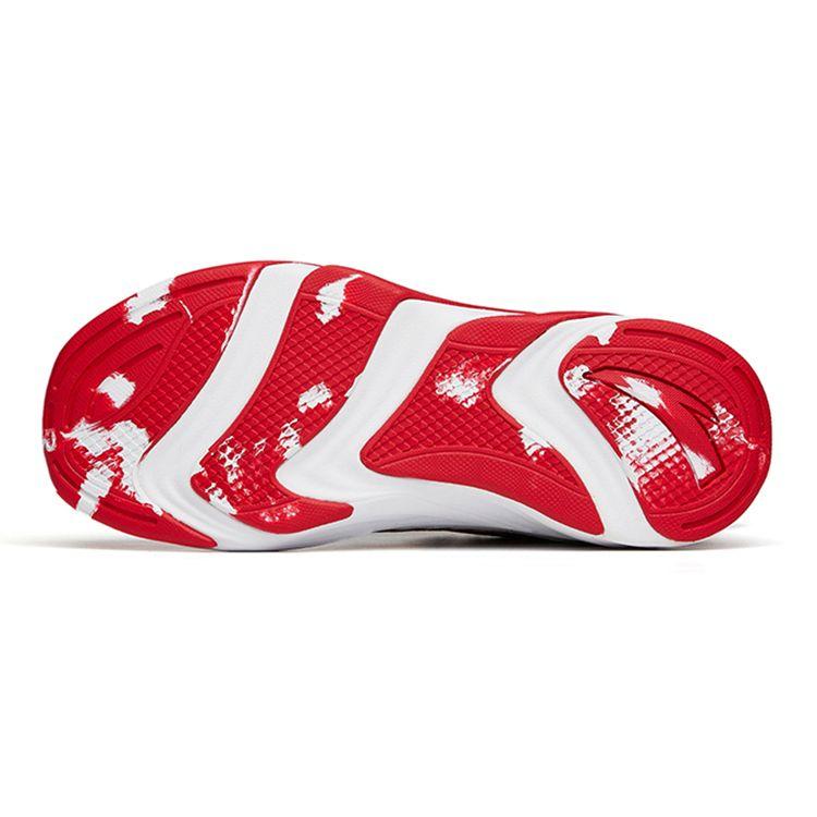 Anta Kids Sports Non-Slip Shock Absorbing Wear-Resistant Low-Top Running Shoes Kids Sneaker White Red 312215510-1