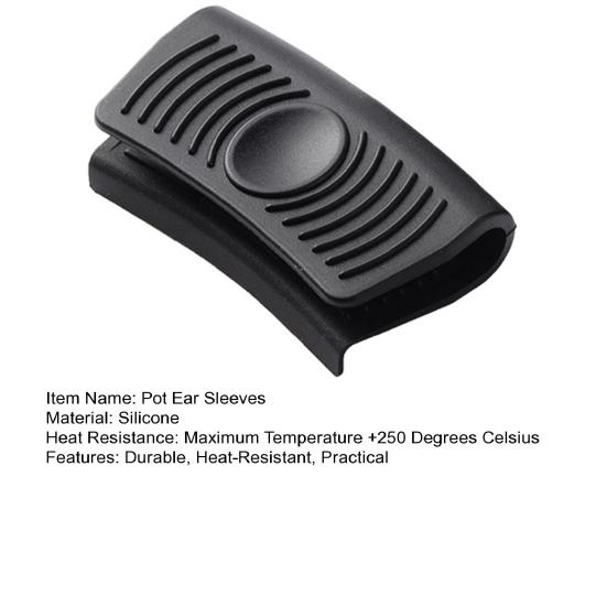 1 пара силиконовых накладок на ручки кастрюль, термостойкие, кухонный зажим для кастрюль, нескользящая ручка для кастрюль и сковород с двумя ручками