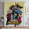 Шторы My Hero Academia для гостиной, шторы для комнаты, 2-х панельные перегородки, украшения для Хэллоуина, шторы для интерьера дома, кухни