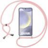 Чехол - BOOLING - для Samsung Galxy S24 Plus - Гибкий - Усиленная Защита - Защита от Царапин - Розовый Ремешок