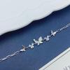 S925 Sterling Silver Butterfly Bracelet for Women - Elegant Inlaid Design, Perfect Birthday Gift for Girlfriend