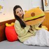 Plush Capybara Hamburger Toy Adorable Cartoon Girls Bedtime Pal Birthday Gift