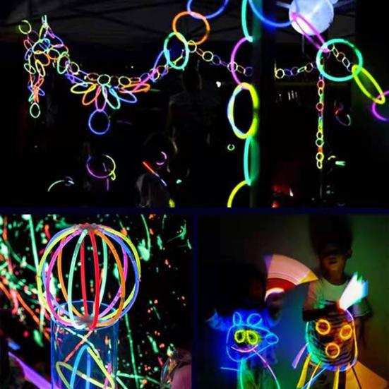 1 комплект светящихся декоративных палочек, трансформируемые носимые захватывающие аксессуары для светящихся ночных забавных палочек, игрушек