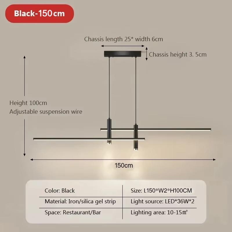 Modern LED Pendant Light Black Spotlights For Restaurant Hotel Bar Lobby Villa Living Room Indoor Decorative Lighting Fixtures