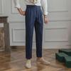 Мужские брюки Slim Fit Nine-Point для делового, формального, повседневного, модного летнего стиля