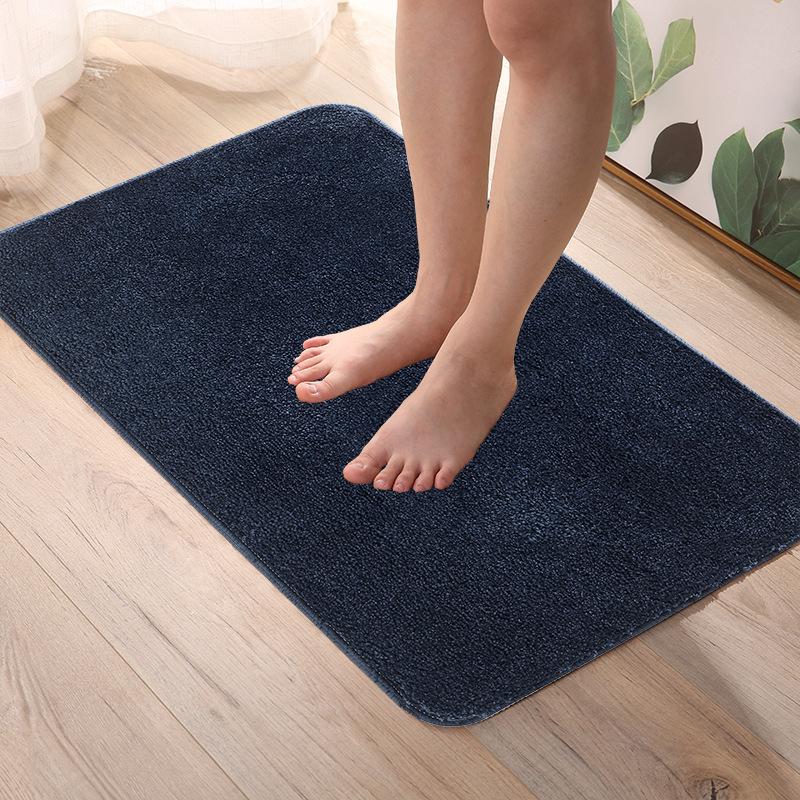High Plush Reinforced Carpet Simple Kitchen Bathroom Door Mat Bathroom Non-slip Mat Absorbent Foot Mat
