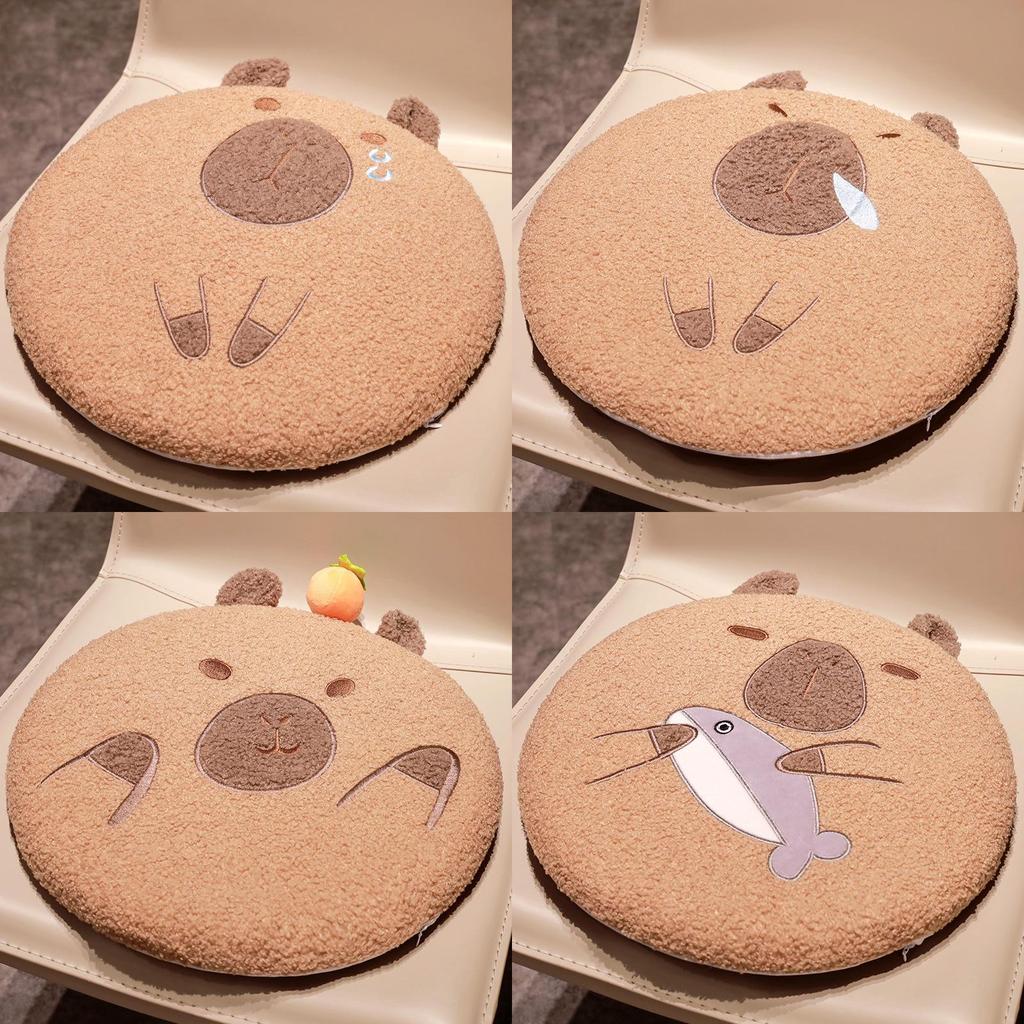 Cute Cartoon Water Deer Cushion Thickened Seat Cushion For Office Non-slip Chair Pad