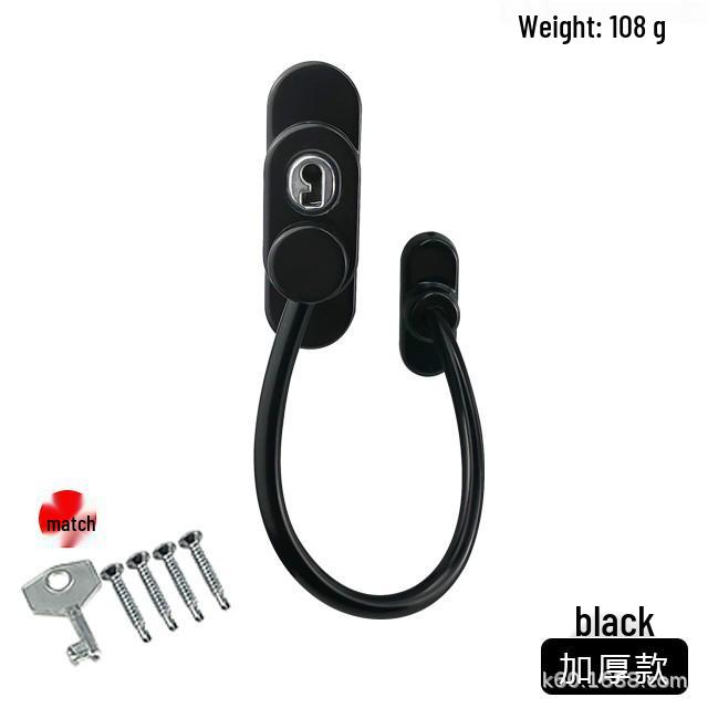 Child Safety Window Lock: Limits Sliding, Casement & Inward/Outward Windows - High-Rise Protection & Anti-Theft/Fall Latch