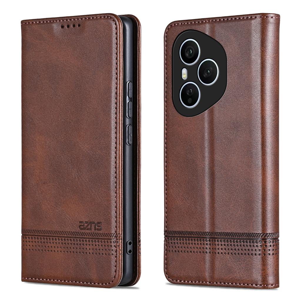 AZNS Для Honor 400 Pro 5G (Глобальный) Чехол-кошелек из воловьей кожи с текстурой из искусственной кожи для телефона