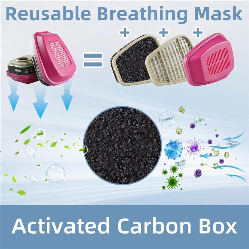 Полнолицевая маска-респиратор 6800 с фильтрами, противотуманная, для сварки, покраски, полировки и защиты безопасности