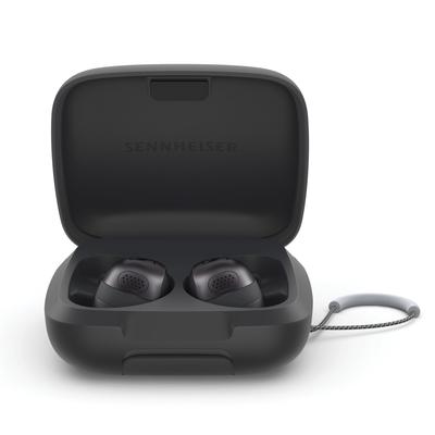 Беспроводные наушники Sennheiser MOMENTUM Sport Graphite Высокопроизводительный драйвер 24 часа воспроизведения Гибридное адаптивное шумоподавление Внешний звук