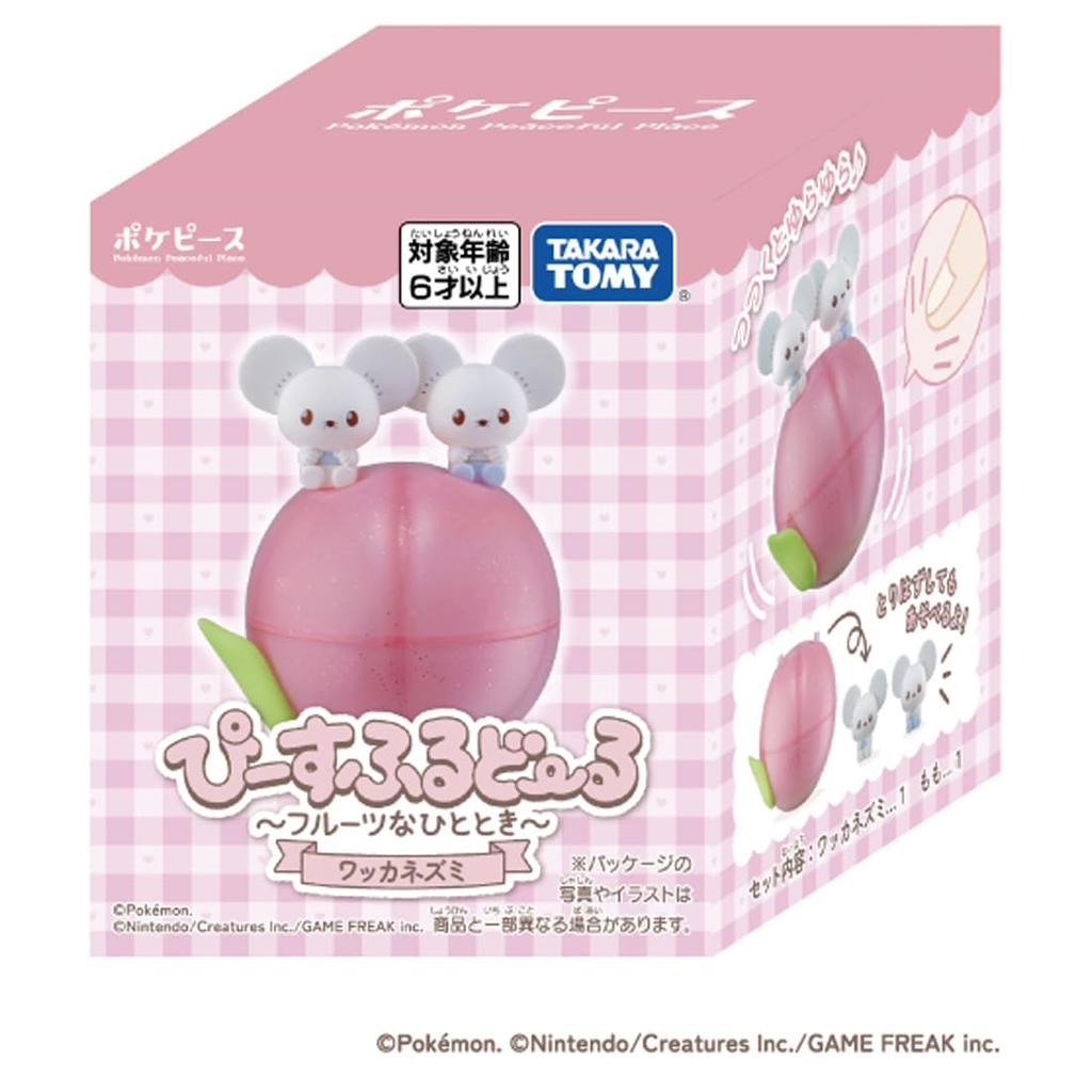 Takara Tomy PokePeace Peaceful Doll Fruity Ring Mouse Pokémon ~A Moment~