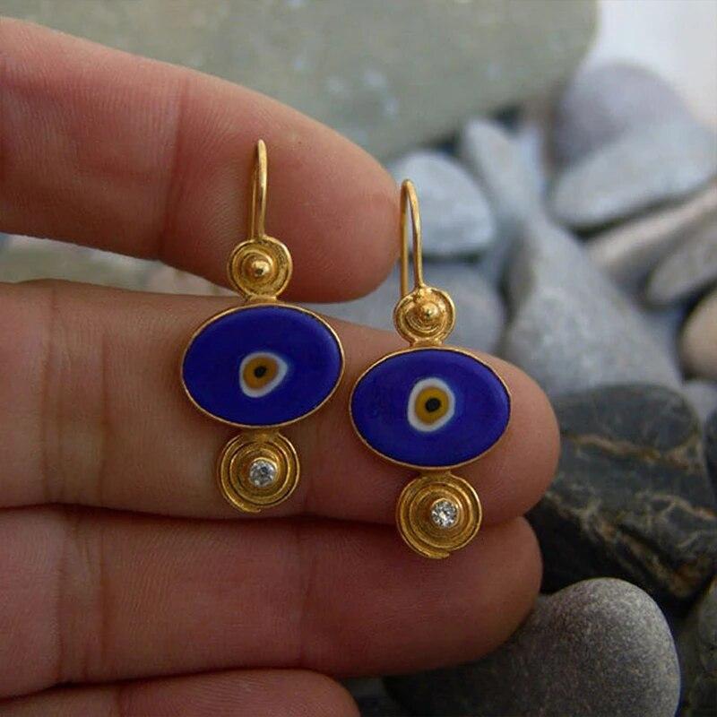 Висячие серьги в стиле бохо для женщин, винтажные серьги-капли с селенитом и бирюзой, этнический ретро-кулон, крючок для ушей, пляжная вечеринка, ювелирные изделия, подарок