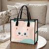 Cute Cat Print Tote Bag Casual Large Capacity Reusable Shopping Handbag for Daily Use