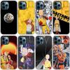 Anime One Punch Man Phone Case For Apple iPhone 14 13 12 Mini 11 Pro Max 7 8 XR X XS 7 8 Plus SE 2020 2022 Black Cover