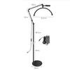 16 Inch 20W Bedside Embroidered Nail Art Floor Lamp LED Eye Protection U-shaped Fill Light Retractable Beauty Lamp