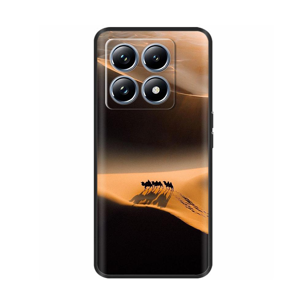Для Xiaomi Mi 14T Pro Чехол Мягкий Жидкий Силикон Защита Задняя Крышка для Xiaomi 14T Pro Mi14T 5G Чехлы Расписные Мультяшные Фундас